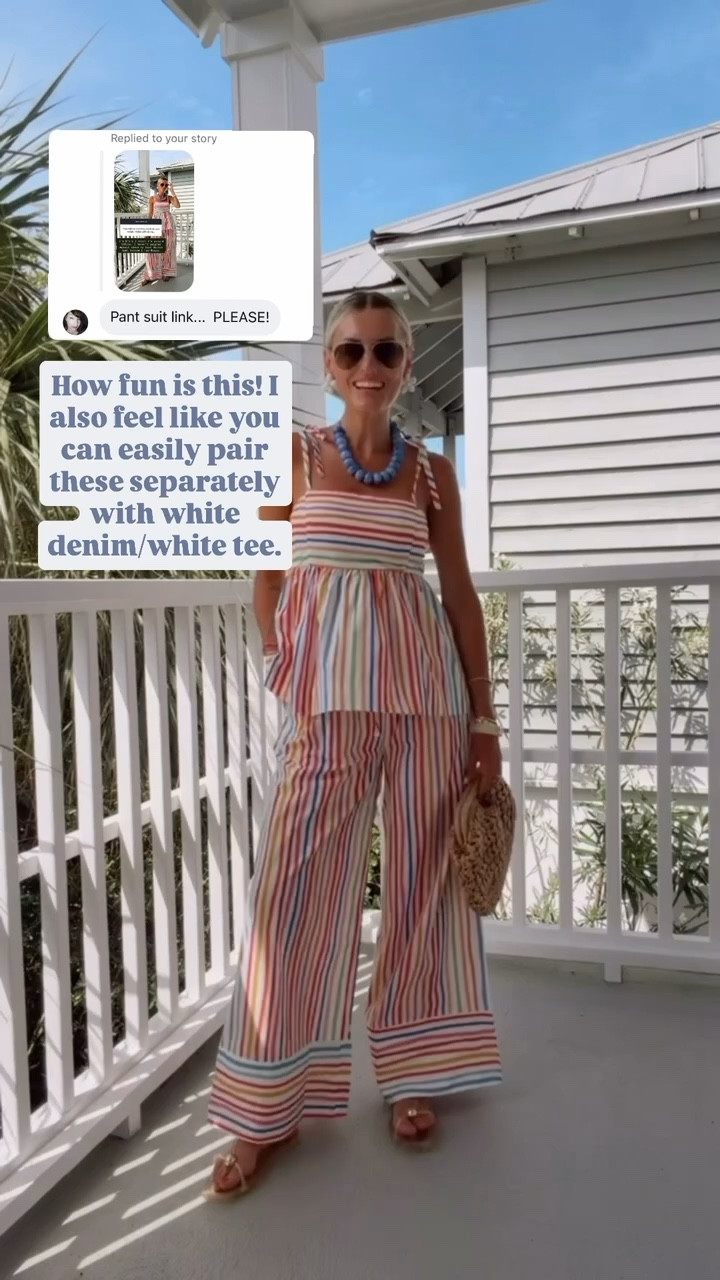 This striped set is so cute! I love this for dinner at the beach! You could also easily style these pieces separately! Use code LOVERLY15 for 15% off your first Avara order! Wearing XS!

Loverly Grey, Avara, matching set, summer outfit, resort wear, vacation looks 

#LTKSeasonal