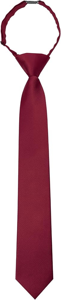 Solid Color Boys Tie Pre-tied Adjustable Kids Necktie for Age 8-12 Wedding School Graduation | Amazon (US)