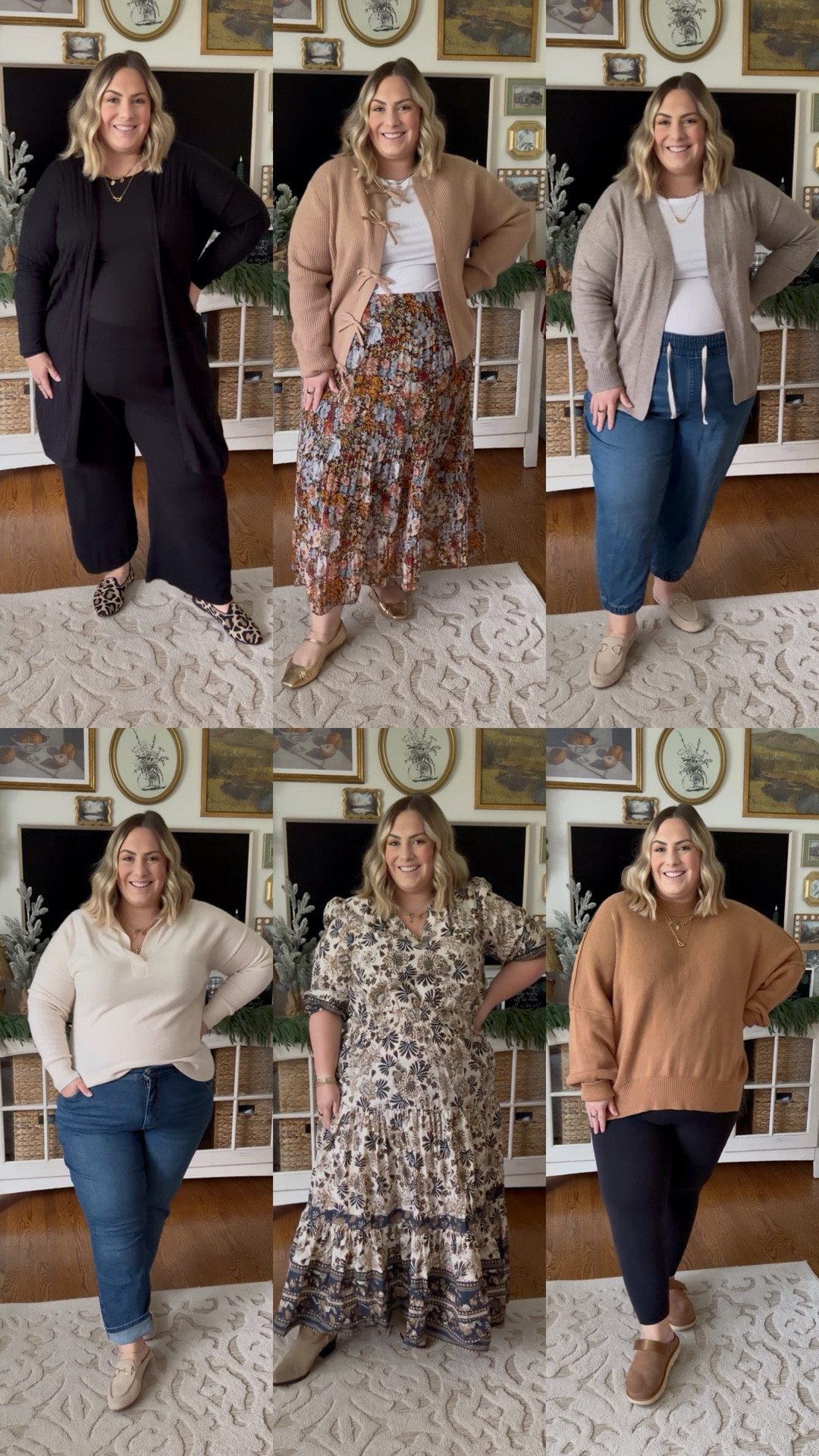 Thanksgiving outfits you will be cute and COMFY in🎉🦃
Outfit 1: tank 18/20, pants 18/20, sweater 18/20
Outfit 2: skirt 3X, tank 18/20, sweater XXL
Outfit 3: jeans 22 short, tank 18/20, sweater 18/20
Outfit 4: sweater 2X, jeans 22 petite
Outfit 5: dress 2X
Outfit 6: sweater M, leggings 2X (they had changed the fabric I don’t recommend the new ones) 

#LTKSeasonal #LTKHoliday #LTKPlusSize