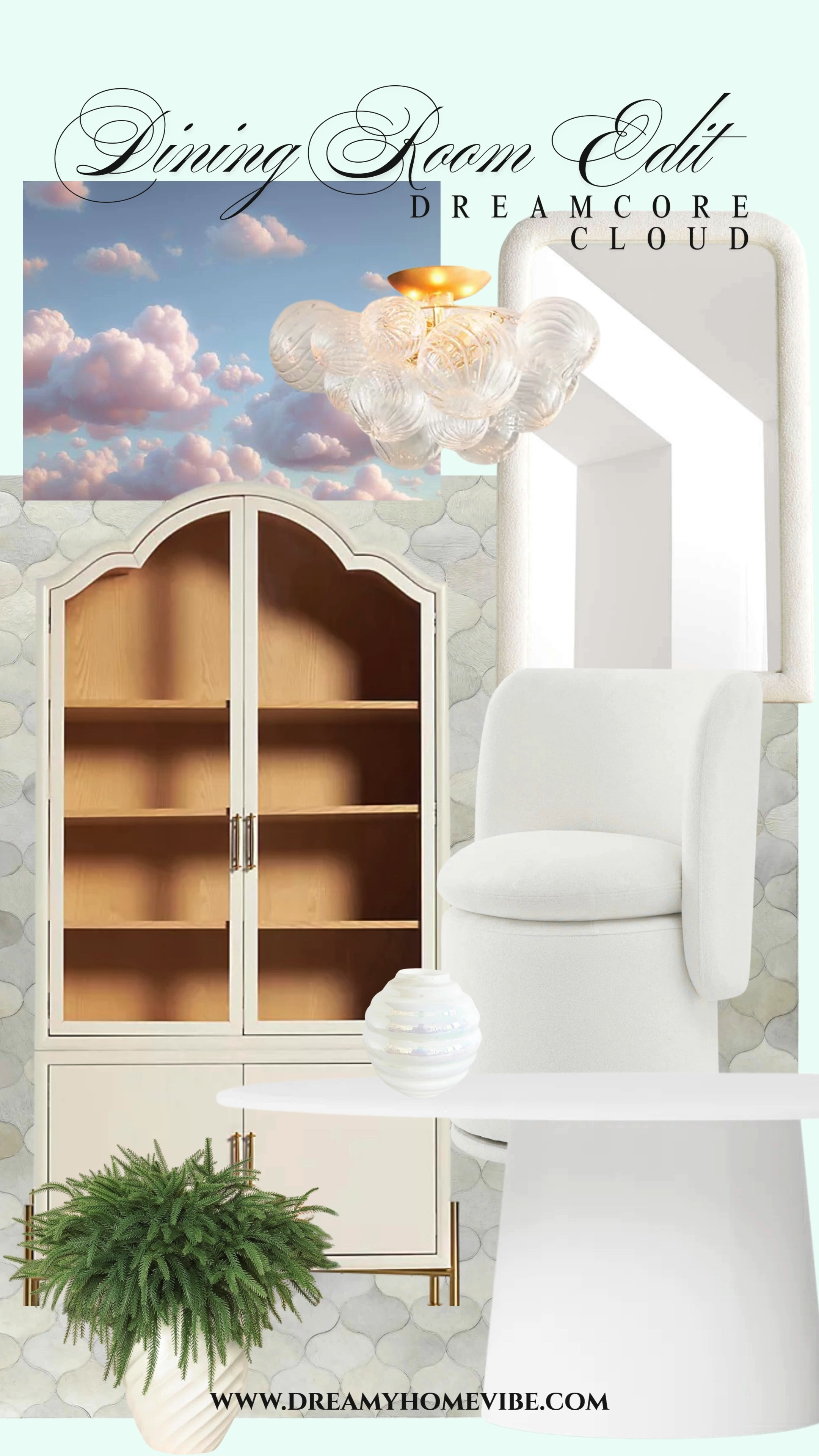 Drift into a dreamlike dining space where cloud-core aesthetics meet cozy comfort ✨💛 Watch as airy blues, sculptural shapes, and soft textures transform the room into your favorite place to gather. Tap to shop the pieces that make this dreamy dining room come to life!

#InteriorDesign #DiningRoomGoals #DreamcoreDecor 

 #LTKHome