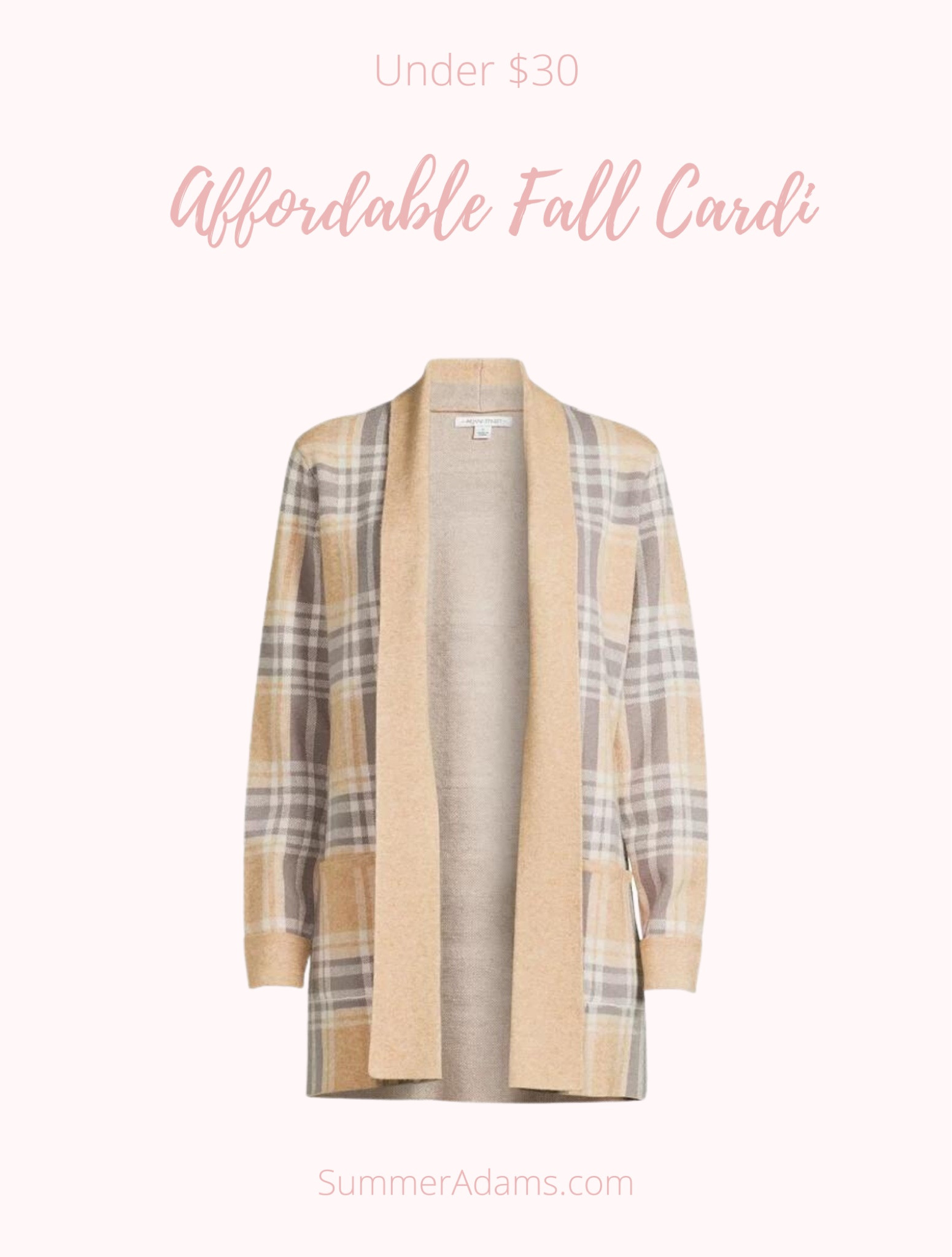 Adorable neutral fall cardigan from Walmart. So affordable!

#LTKstyletip #LTKSeasonal #LTKfindsunder50