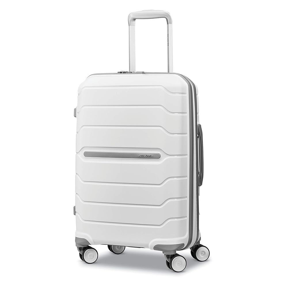 Samsonite Freeform Hardside Expandable with Double Spinner Wheels, White, Carry-On 21-Inch | Amazon (US)