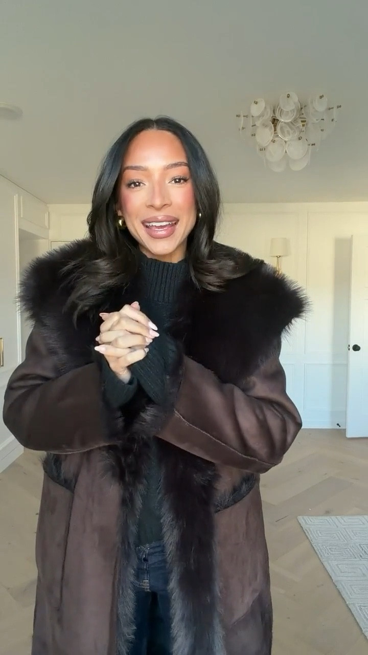 Use code AFNENA for an extra 15% OFF Abercrombie! Their Black Friday sale is happening now 20-50% off everything!! Wearing size M sweater, size M suede coat and size 29 long jeans 

@abercrombie #Abercrombiepartner

Holiday outfit 
Holiday party outfit 
Winter outfit 
Winter fashion
Long coat 
Suede coat 
Denim

#LTKBump #LTKHoliday #LTKCyberWeek