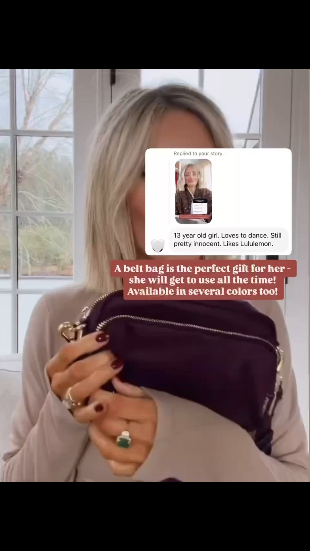This belt bag comes in several colors & would make a great gift for a teen girl!

Loverly Grey, gift guide, gift ideas, lululemon, belt bag, teen girl gifts 

#LTKHoliday #LTKKids #LTKGiftGuide