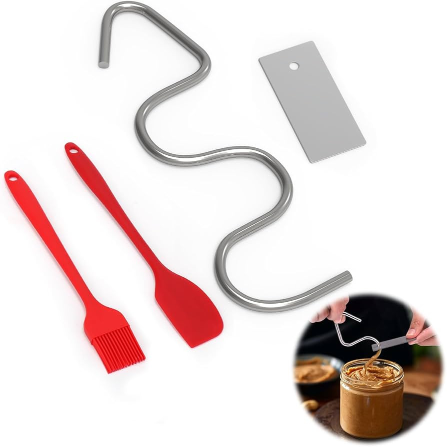 Vodolo Natural Peanut Butter Stirrer Tool,Nut Butter Mixer Kit Fits 16 - 26 OZ Jars with 10” Si... | Amazon (US)