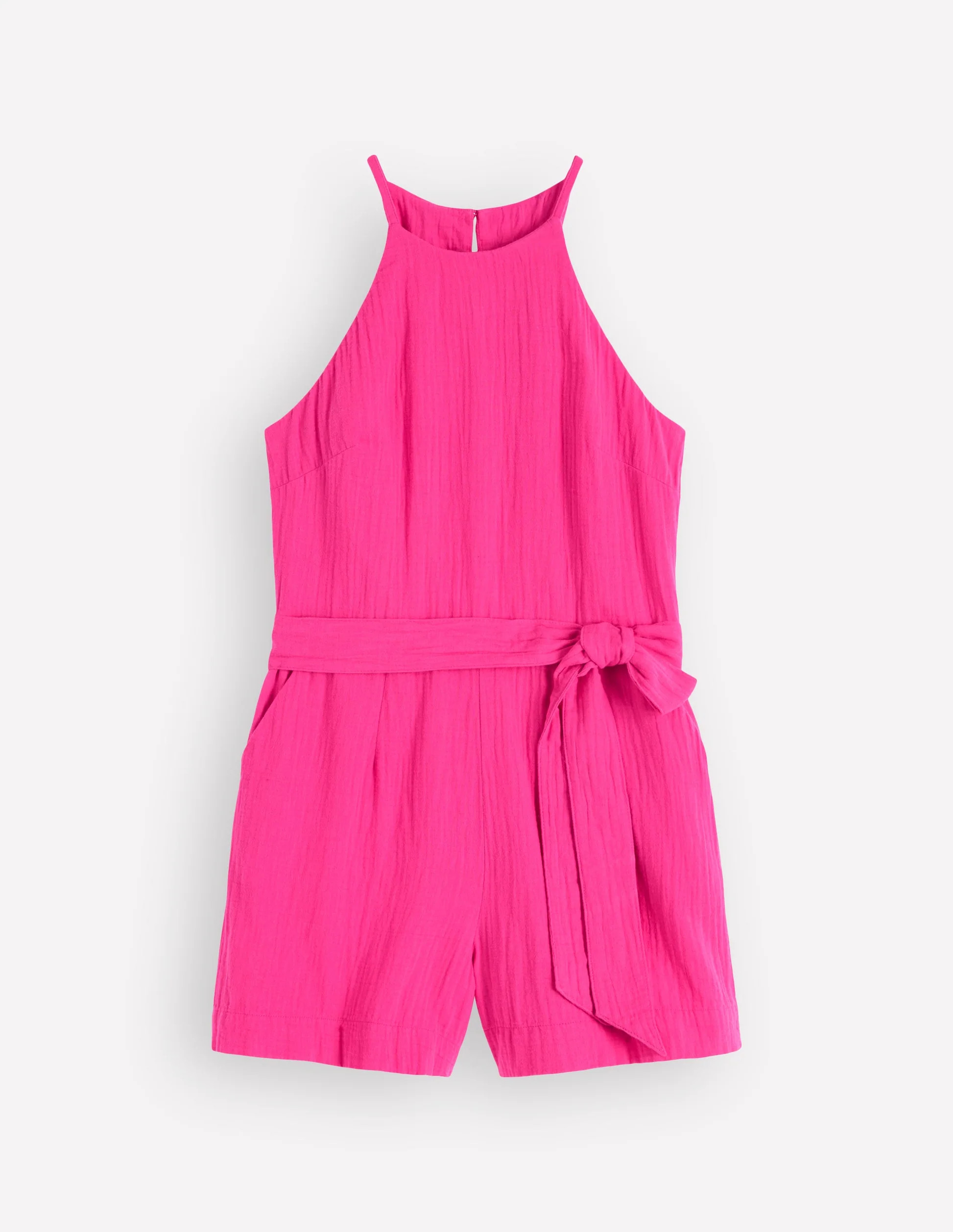 Rosa Double Cloth Playsuit-Kingfisher Blue | Boden UK
