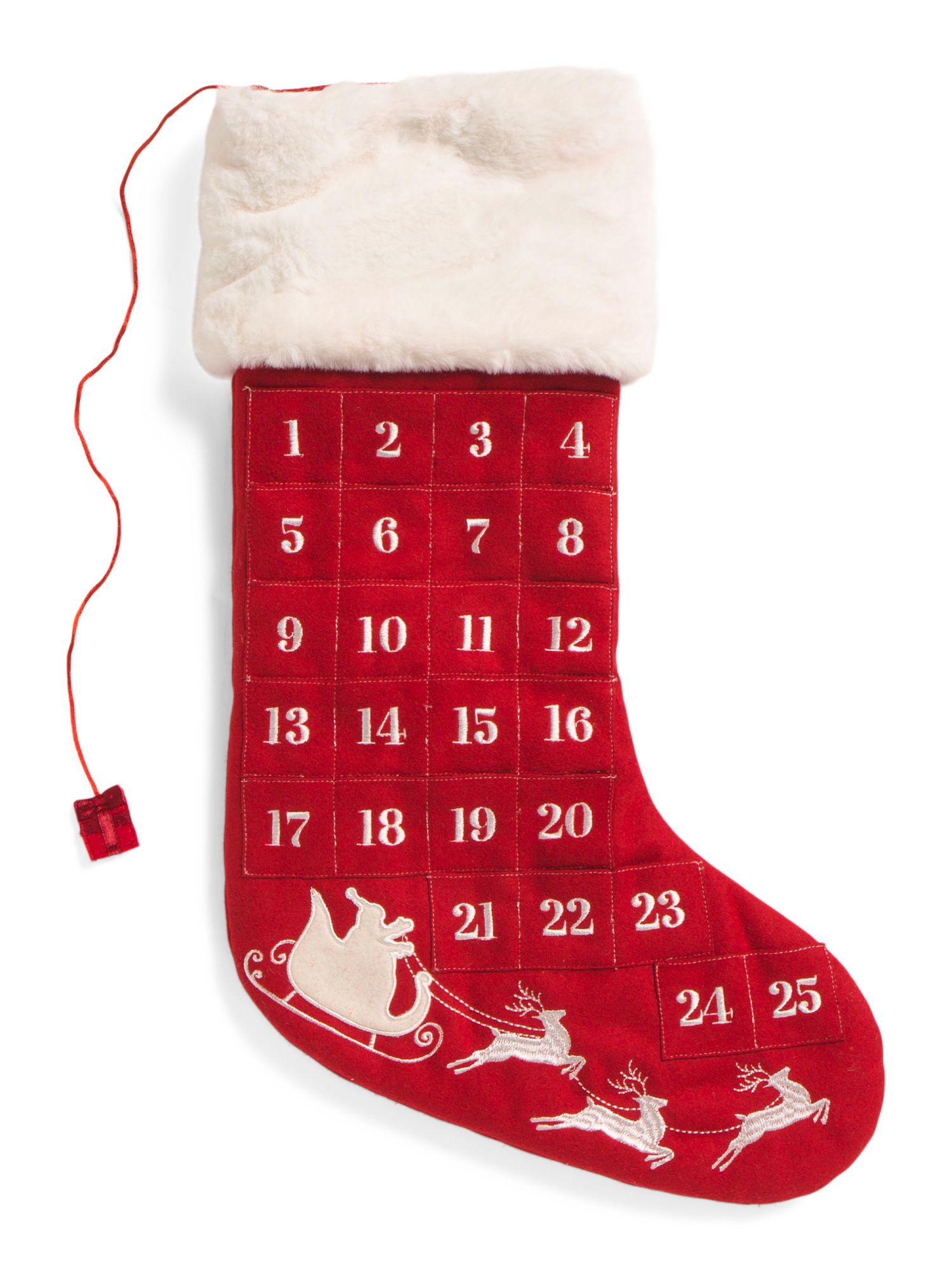 24in Santas Advent Stocking | Gifts For Home | Marshalls | Marshalls