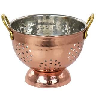 Gibson Home Rembrant 5.7 in. Copper Stainless Steel Mini Colander, Brown | The Home Depot