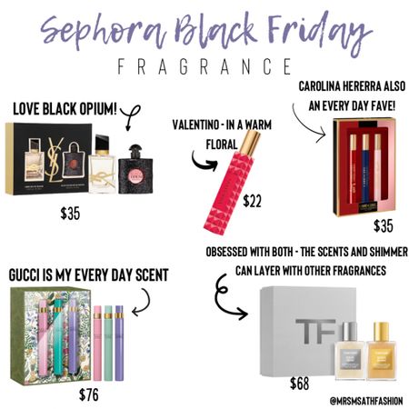 I’m a perfume addict and made a quick guide of ones I highly recommend! The only ones I don’t have are the YSL Libre and the Gucci Magnolia. The rest I rotate through every day wear even though my go to is generally Gucci Bloom and Carolina Herrera Very Good Girl. 

#LTKHoliday #LTKfindsunder100 #LTKGiftGuide