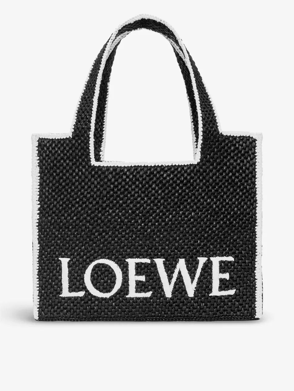 Loewe x Paula's Ibiza large raffia tote bag | Selfridges