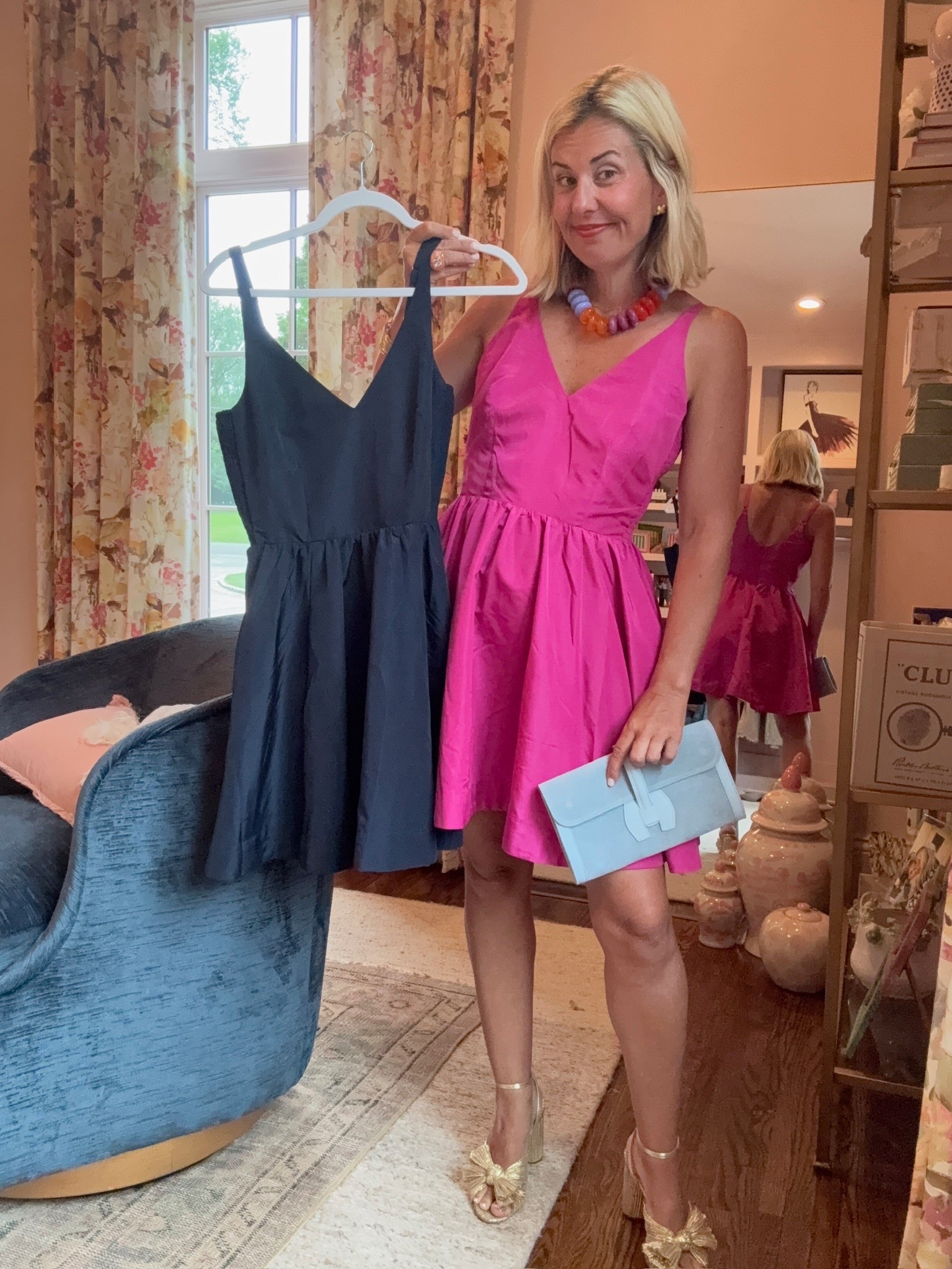 Did yall know Old Navy carried an “occasion” line? Well it’s adorable, great quality and the price is great! 

Pink Mini Dress - small (need xs)
Heels - 8 all tts

Codes: 
Allie + Bess - Catherine20
Colores Collective - MIXANDMATCH

#LTKdayinmylife #LTKootd #LTKmomlife