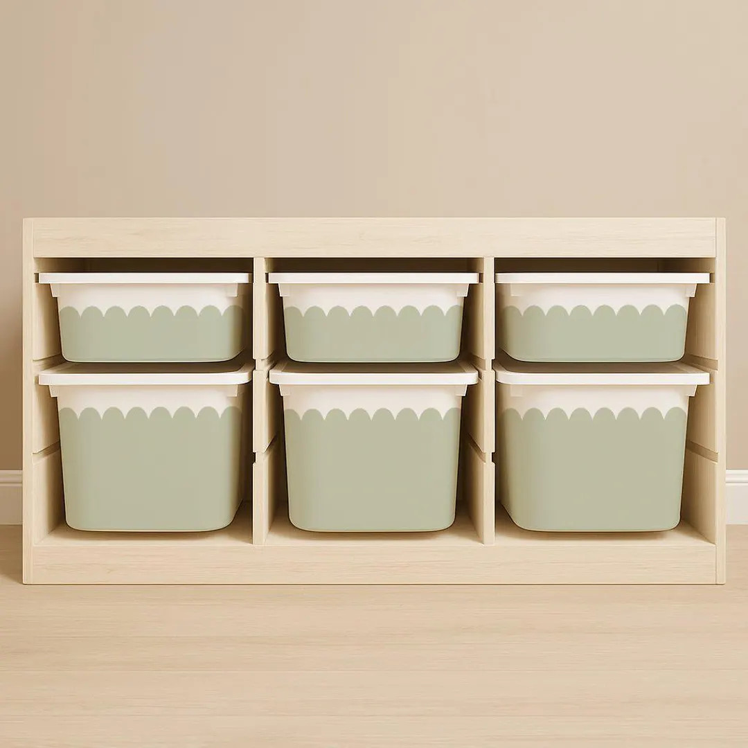 Wavy Scallop Stickers for Ikea Trofast Drawers - Etsy UK | Etsy (US)