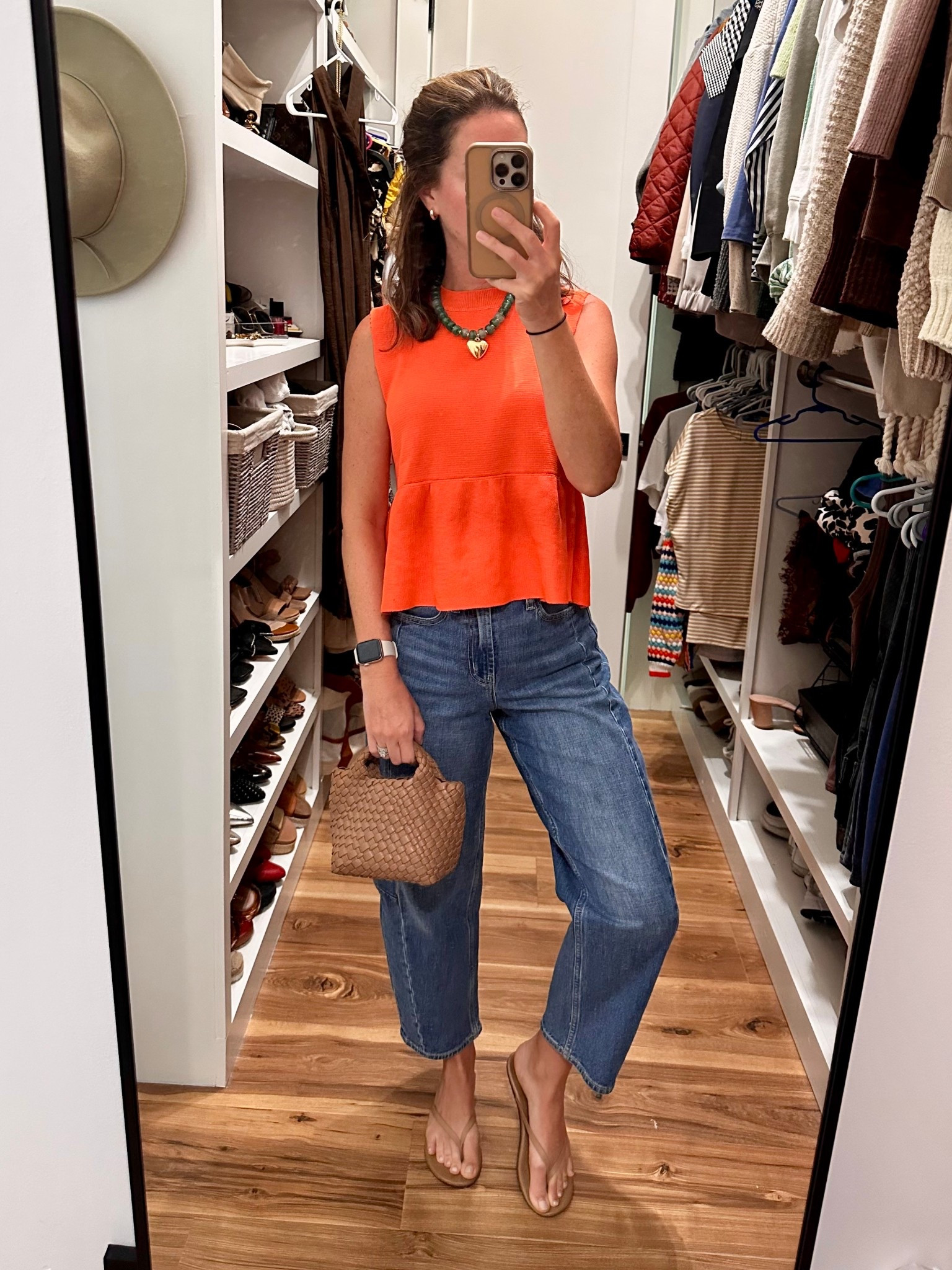 A cutie peplum and necklace combo 🧡💚 both under $20

#LTKootd #LTKMothersDay #LTKSaleAlert