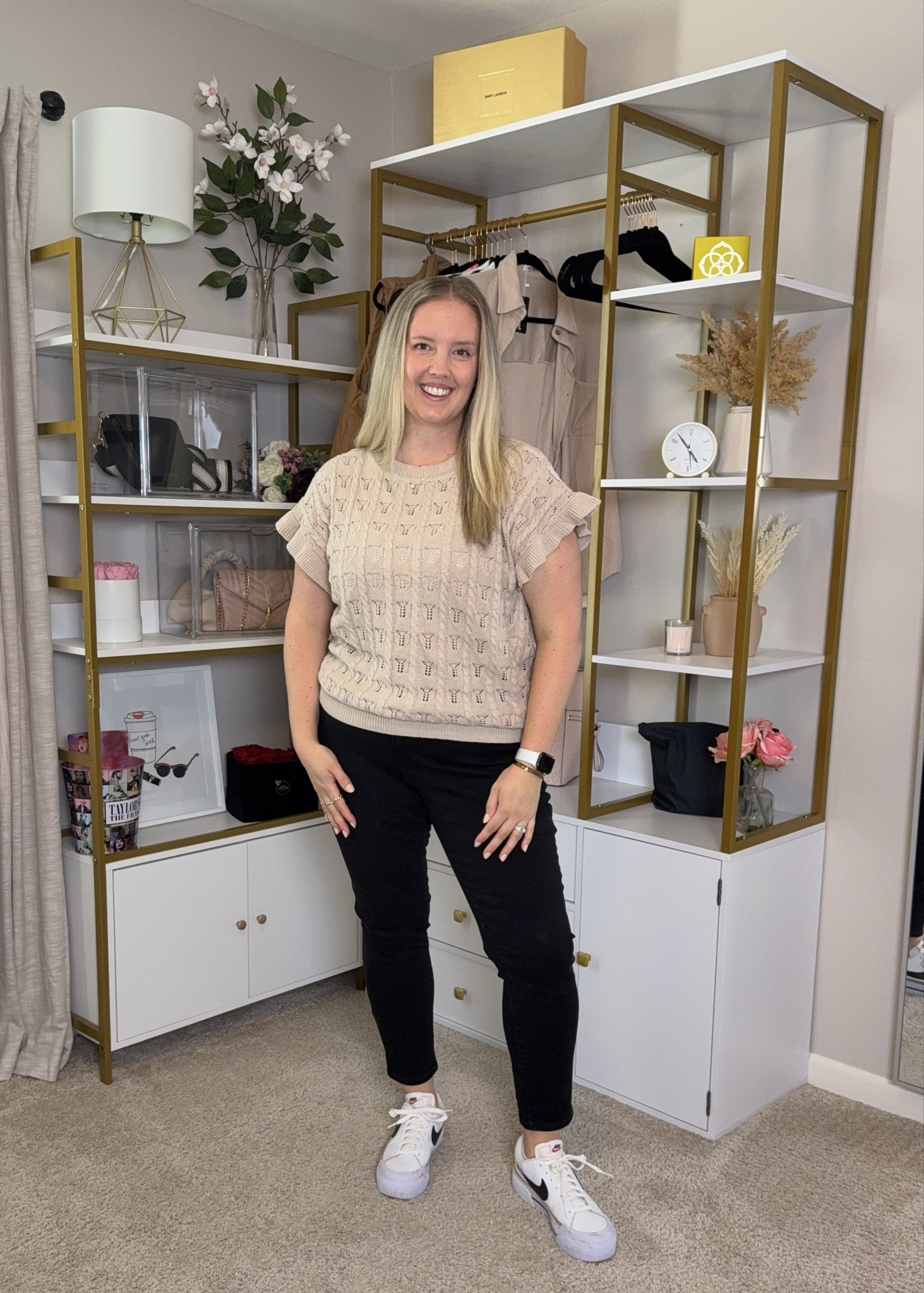 Feminine sweater tee for spring, isn’t she cute?? Comes in a few colors. Normally L/XL wearing an XL. Would be so cute tucked into a skort for a work outfit!

#LTKSeasonal #LTKootd #LTKWorkwear