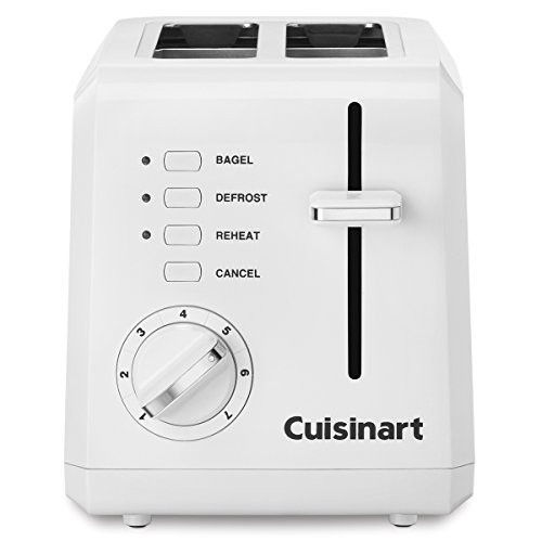 Cuisinart CPT-122 Compact Plastic 2-Slice Toaster, White | Amazon (US)