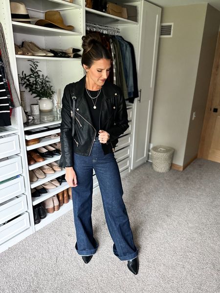 These Spanx jeans are amazing! I got the long length which was too long for me so I’m going to reorder a regular. Wearing a small. 

#LTKfindsunder50 #LTKfindsunder100 #LTKstyletip