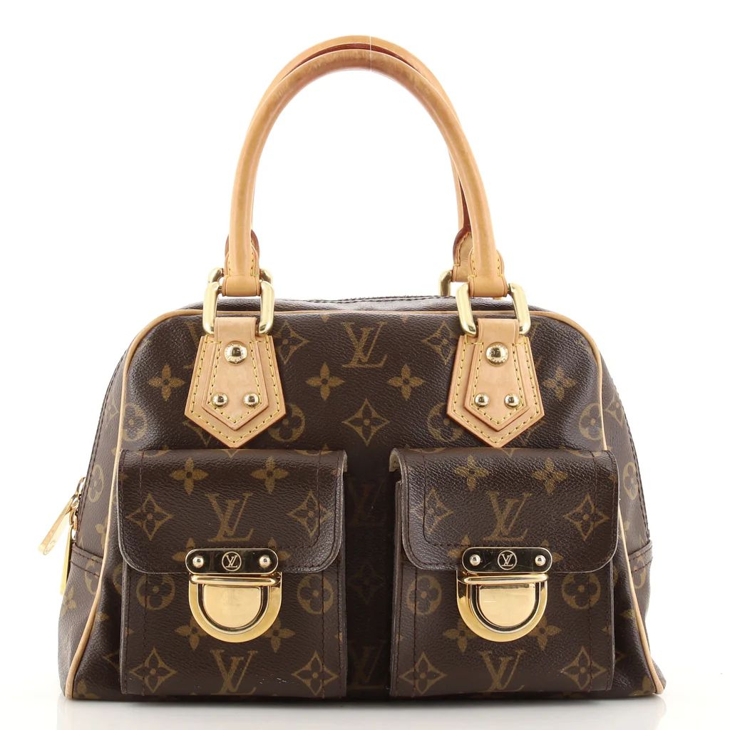 Louis Vuitton Manhattan Handbag Monogram Canvas PM Brown 1162371 | Rebag
