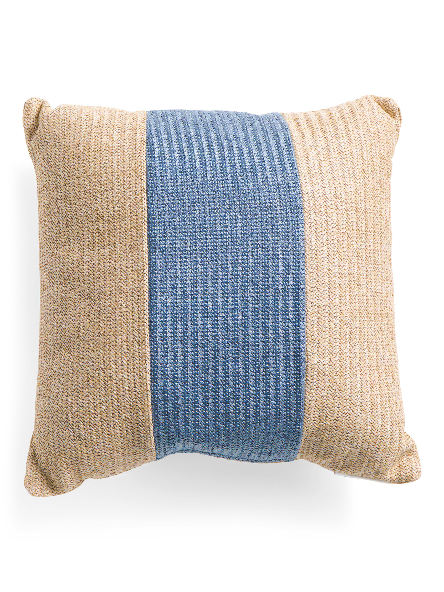 20x20 Indoor Outdoor Natural Fiber With Stripe Pillow | TJ Maxx
