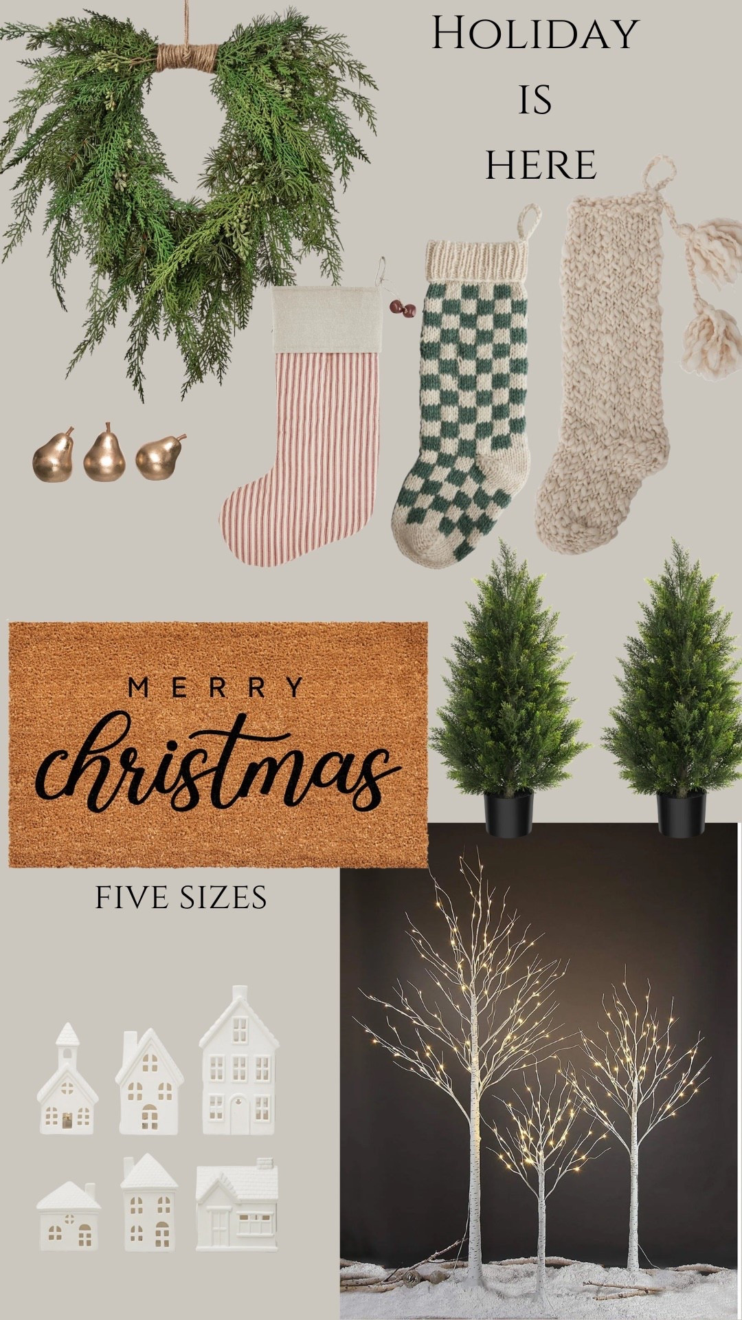 The holiday decor for Christmas always sells out early!  I’m loving these festive stockings and this wreath is amazing and  at such a great price point!

@wayfair is having their 5 Days of Deals!  This sale ONLY lasts for 5 days, ending on October 14! Such amazing deals with up to 70% off!  #ad

@shop.ltk #liketkit liketk.it 
#WayfairPartner  #Wayfair @wayfair


#LTKSaleAlert #LTKHome #LTKSeasonal