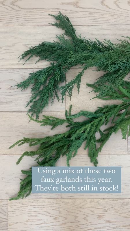 I’m using a mix of this real-touch Norfolk pine garland and faux cedar pine garland in my Christmas decor this year! And they’re both still in stock and under $60 for the 6’ length!
.
#ltkholiday #ltkhome #ltkfindsunder100 #ltkstyletip #ltkfamily #ltkseasonal #ltksalealert #ltkvideo

#LTKHoliday #LTKhome #LTKVideo