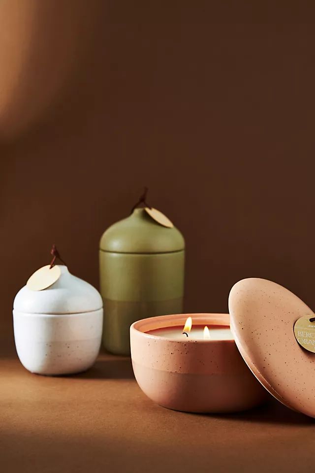 Serenity Lidded Ceramic Candle | Anthropologie (US)