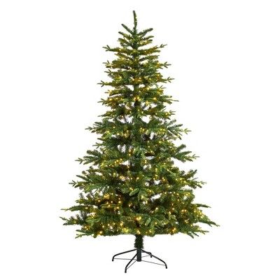 Nearly Natural 7-ft Montreal Spruce Christmas Tree with 650 Warm White LED Lights and 1575 Bendab... | Target