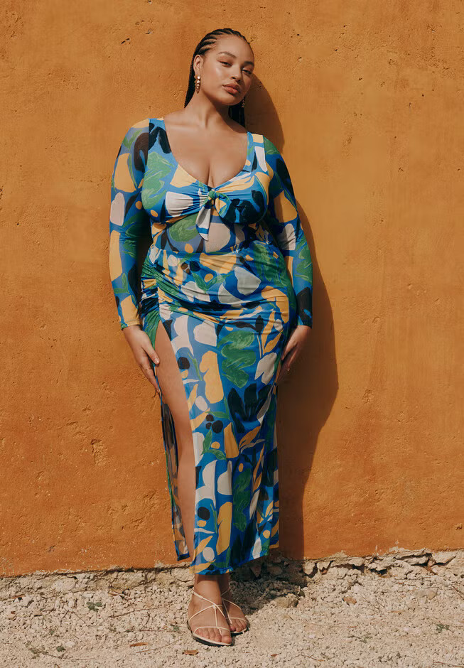 Mesh Maxi Skirt Coverup | Eloquii