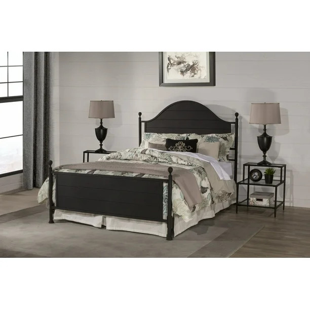 Hillsdale Furniture Cumberland Queen Metal Bed, Textured Black - Walmart.com | Walmart (US)