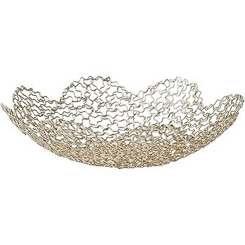Decorative Bowls for Home Decor and Centerpieces - Gold Vegetable Fruit Bowl for Kitchen Counter,... | Amazon (US)