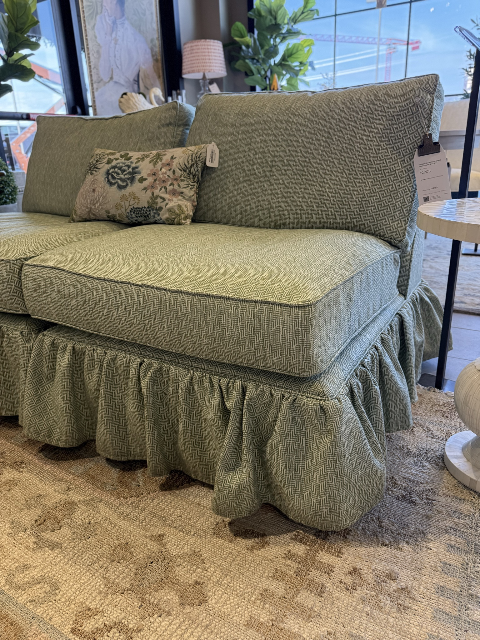 Obsessed with this skirted chair from Ballard designs, it comes in 300 fabrics which is insane, I love how they pushed two together to make a little settee! It’s on sale right now!! 

#LTKHome #LTKdayinmylife #LTKSaleAlert