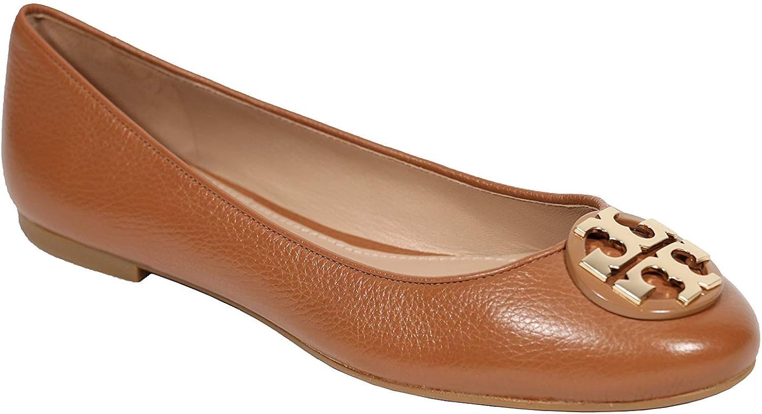 Tory Burch Tumbled Leather Claire Ballet Flat | Amazon (US)