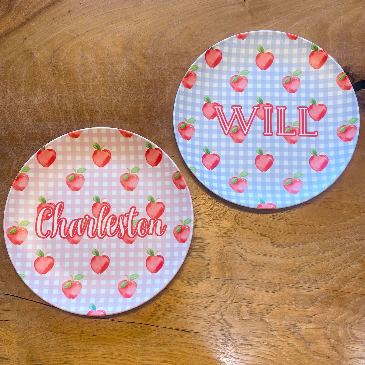 Back to School Gingham Tableware (melamine free) | Lovely Little Things Boutique