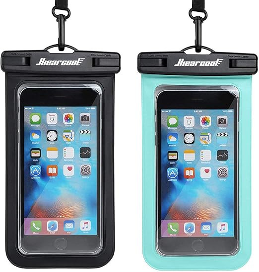 Universal Waterproof Case,Hiearcool Waterproof Phone Pouch Compatible for iPhone 13 12 11 Pro Max... | Amazon (US)