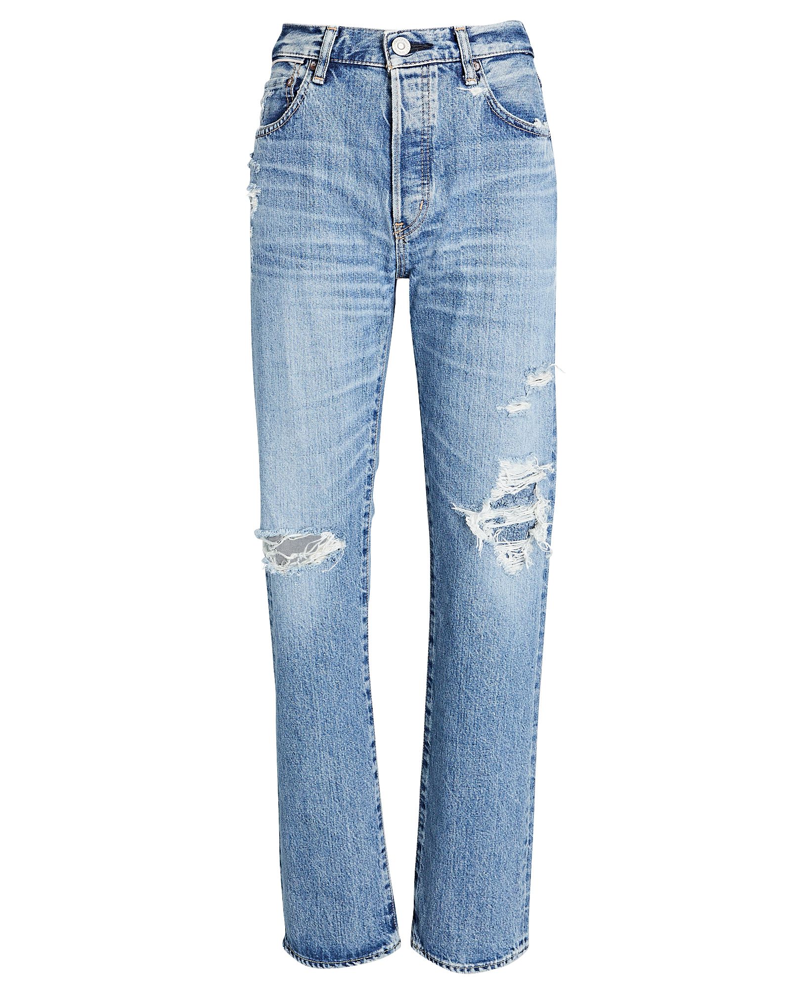 Plymouth Distressed Straight-Leg Jeans | INTERMIX