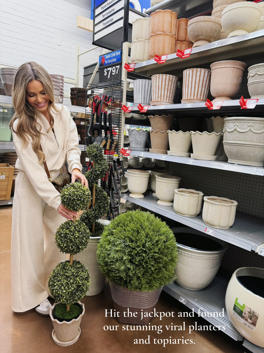 Couldn't believe our local Walmart had our viral planters and topiaries in stock!  

 #LTKSeasonal #LTKHome
