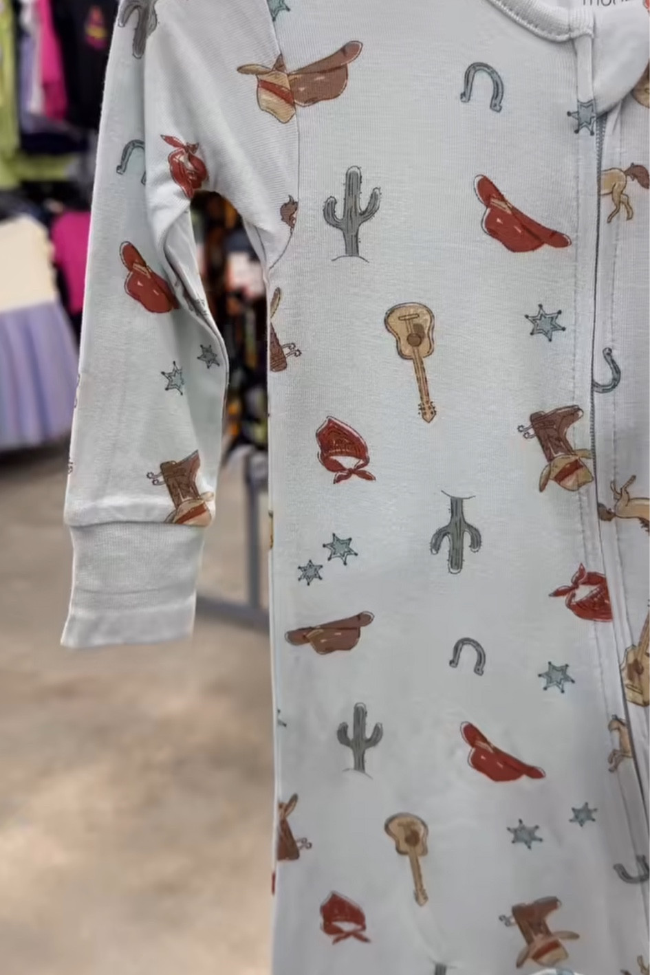 Toddler zip up pajamas! The cutest western print! Perfect for the little cowboy in your life! These jammies are so soft and cozy!

#LTKSummerSales #LTKKids #LTKFamily