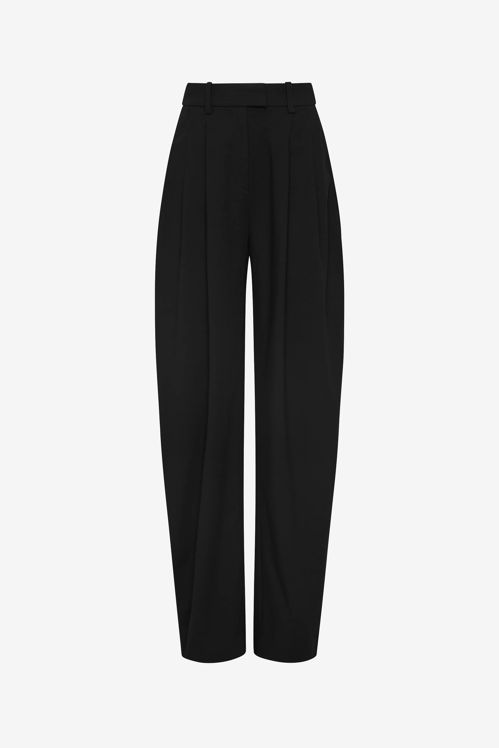 THE MEZZALUNA PLEATED BARREL LEG TROUSER | MISHA