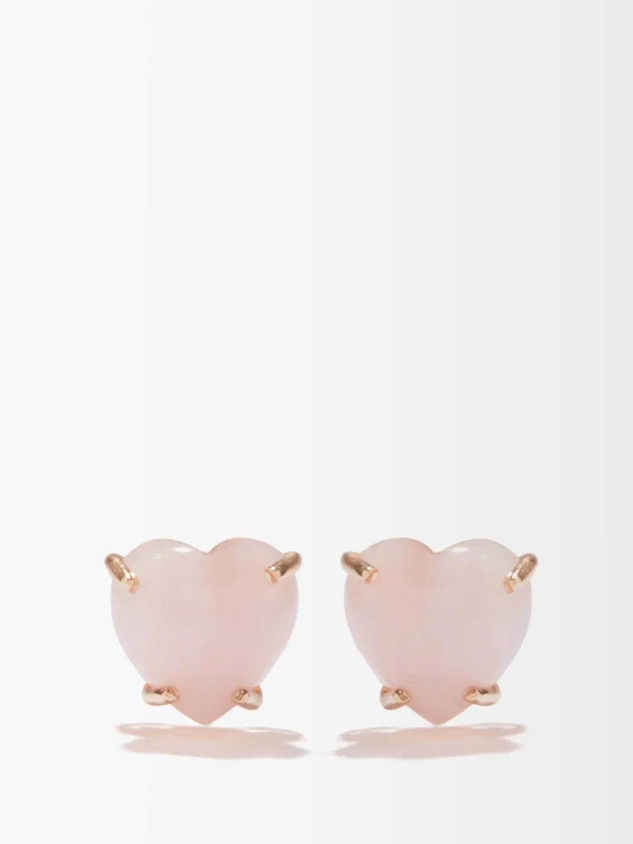 Love opal & 18kt rose-gold earrings | Irene Neuwirth | Matches (US)