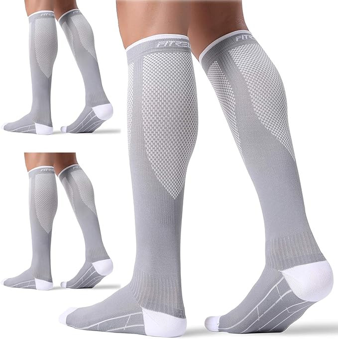 FITRELL 3 Pairs Compression Socks for Women and Men 20-30mmHg-Circulation Support Socks | Amazon (US)