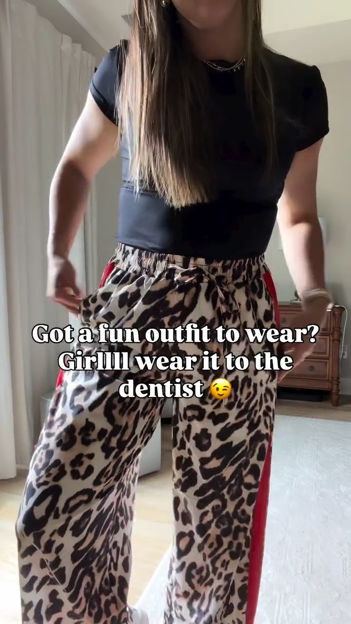 Who needs a special occasion anymore?! Life deserves some happiness and fun 🤩 wear the leopard pants girlfriend 🤭 comment SHOP for links! 

#amazonfashionfinds #lifeandstyleblogger #momlife #casualstyle #amazonfashion