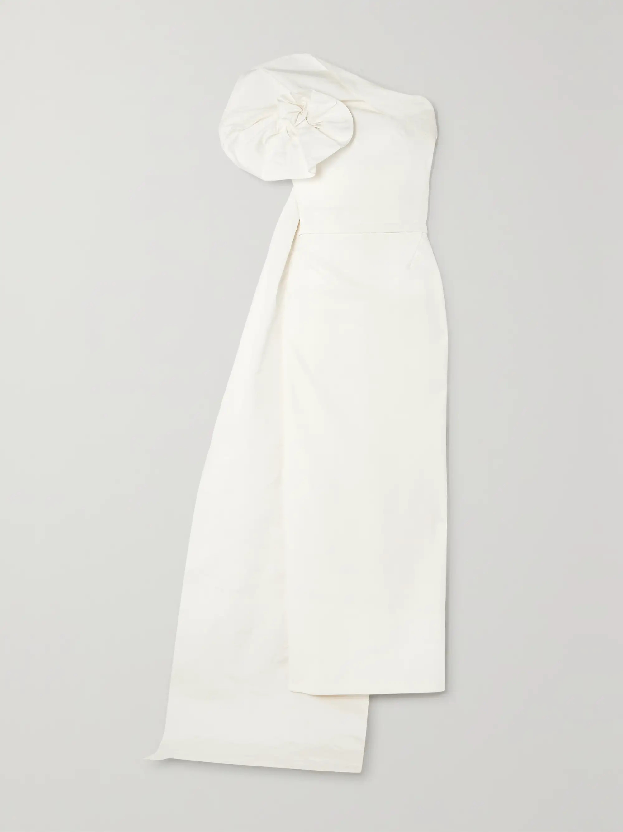 Briannie strapless faille-trimmed stretch-crepe gown | NET-A-PORTER (US)