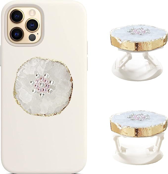 Loveso Crystal Phone Grip Holder - Stone Crystal Phone Stand with Sparkly Artificial Diamond for ... | Amazon (US)
