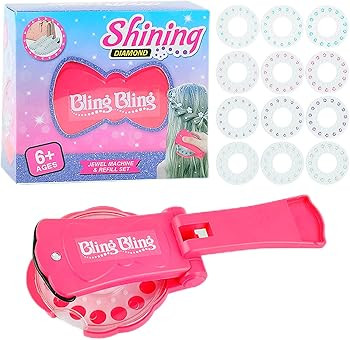 Kids Styling Hair Tool Hair Bedazzler Kit with 180 Hair Rhinestones Gems for Girls,Women,Bling Ge... | Amazon (UK)