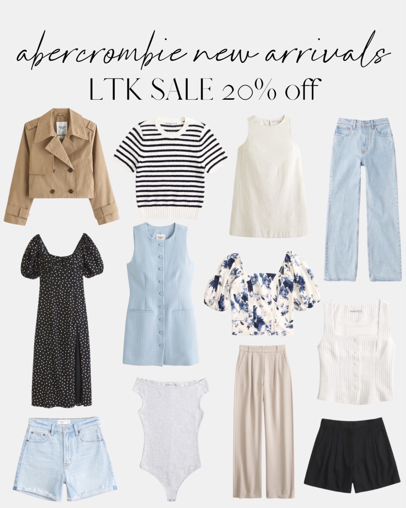 Abercrombie new arrivals LTK SALE! 20% off site wide! 🌼

spring new arrivals, spring break, vines, spring dresses, jeans, shorts, spring style, spring fashion

#LTKsalealert #LTKstyletip #LTKSpringSale