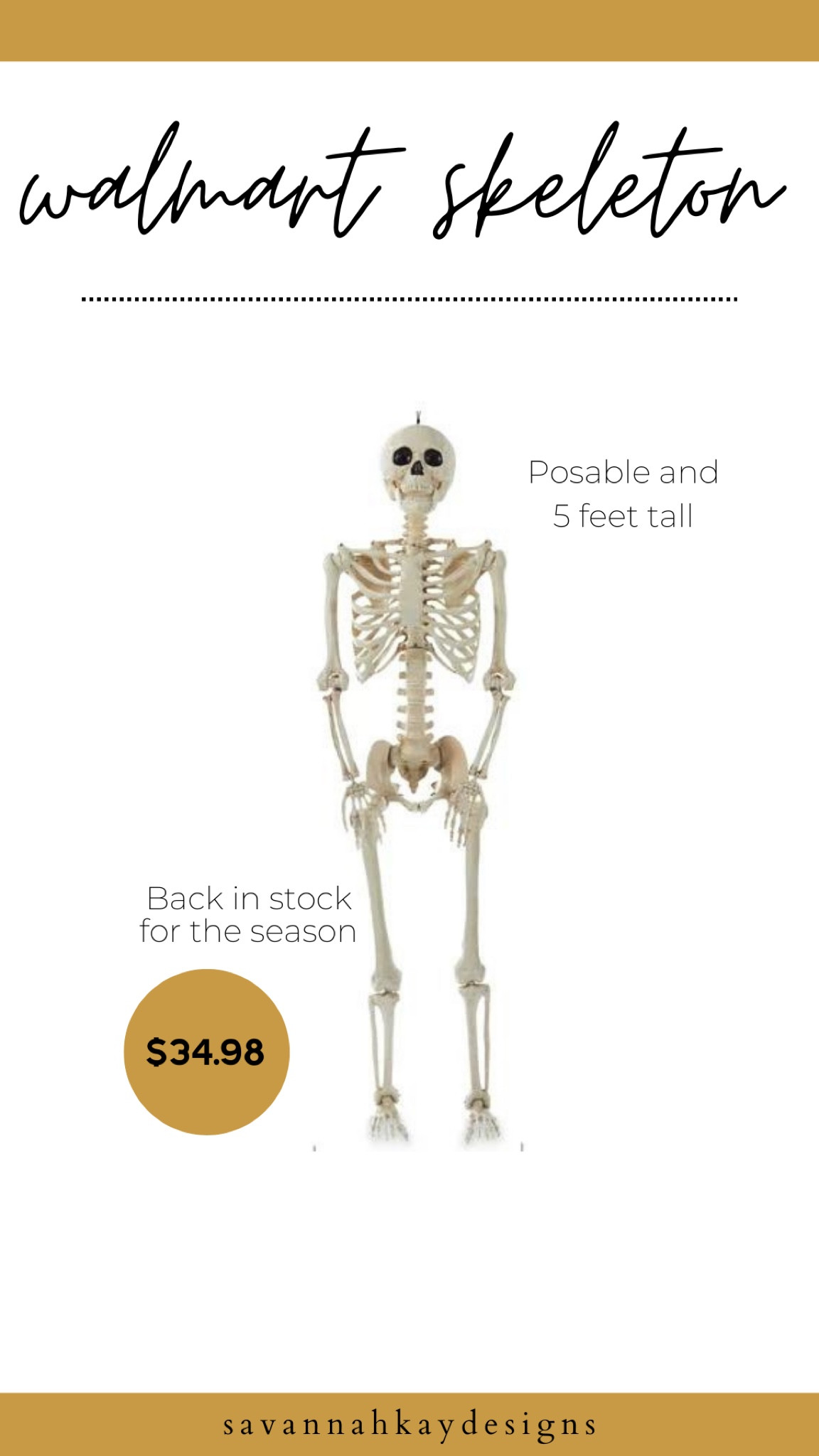Posable skeleton
5 feet


#LTKSeasonal