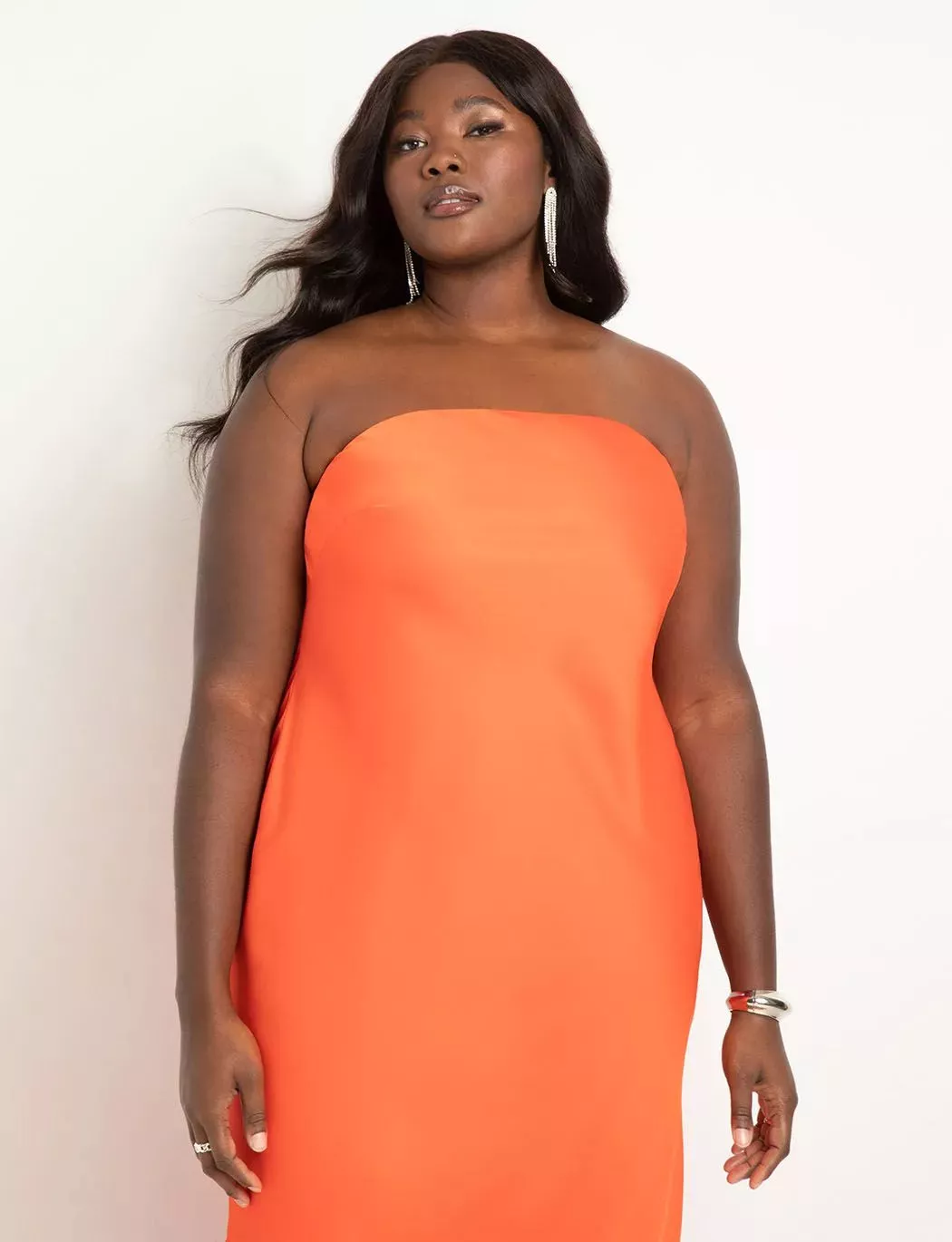 Plus size sale boob tube dress