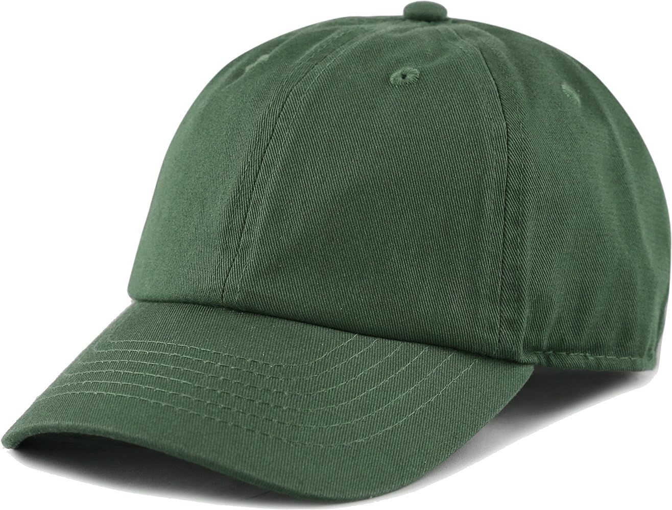 Kids Washed Low Profile Cotton and Denim UPF 50+ Plain Baseball Cap Hat | Amazon (US)