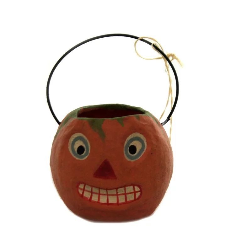 Halloween Halloween Mini Bucket. Vintage Look Wire  Handle Tj3146 Pumpkin | Walmart (US)