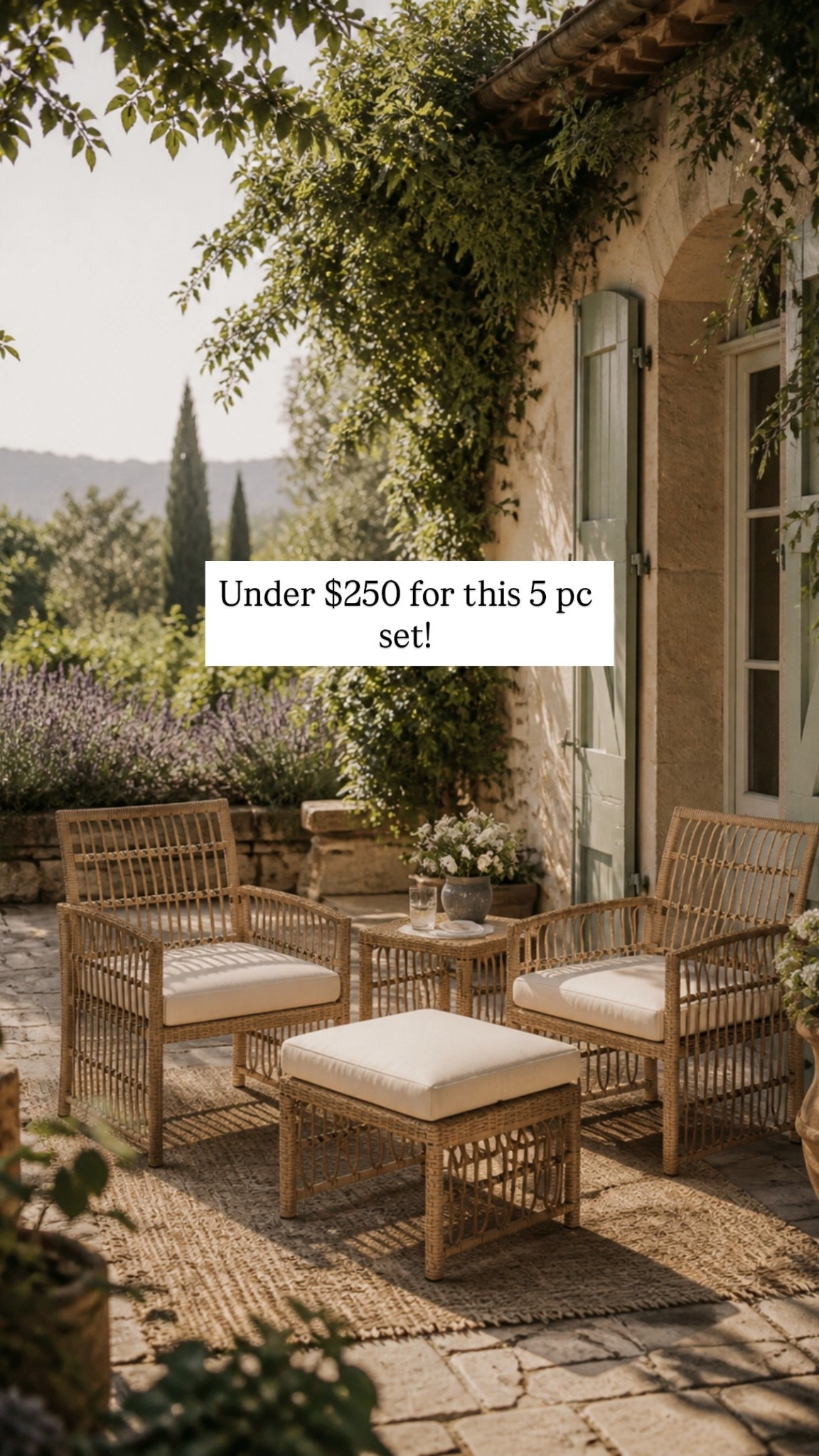 Great price for this five piece set comes with two chairs,  two Ottomans and an end table. The Ottomans can also be stored under the chairs, perfect for small spaces.

#LTKSaleAlert #LTKHome