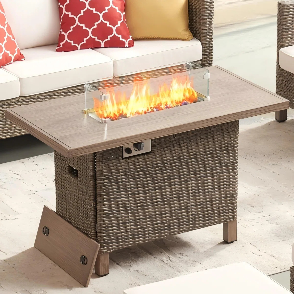 45" Propane Gas Fire Pit Table | Wayfair North America